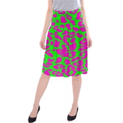 Neon Big Cat Midi Beach Skirt by Angelandspot