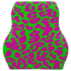 Neon Big Cat Car Seat Velour Cushion  by Angelandspot