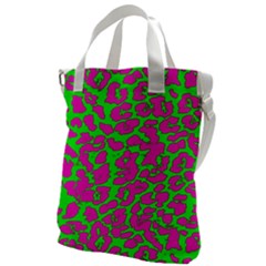 Neon Big Cat Canvas Messenger Bag by Angelandspot