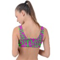 Neon Big Cat Front Tie Bikini Top View2