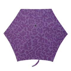 Purple Big Cat Pattern Mini Folding Umbrellas by Angelandspot