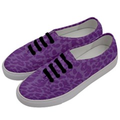 Purple Big Cat Pattern Men s Classic Low Top Sneakers by Angelandspot