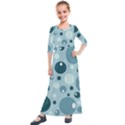 Agatonia Pattern Kids  Quarter Sleeve Maxi Dress View1