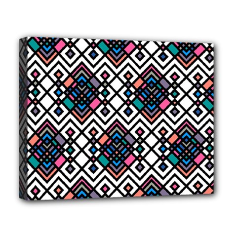 Boho Geometric Deluxe Canvas 20  X 16  (stretched)