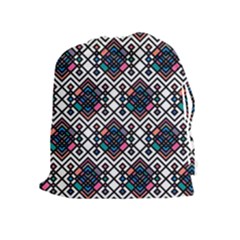 Boho Geometric Drawstring Pouch (xl)