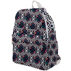 Boho Geometric Top Flap Backpack