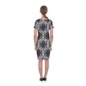 Boho Geometric Classic Short Sleeve Midi Dress View2