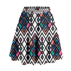 Boho Geometric High Waist Skirt