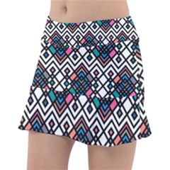 Boho Geometric Tennis Skorts by tmsartbazaar