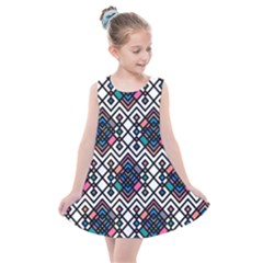 Boho Geometric Kids  Summer Dress
