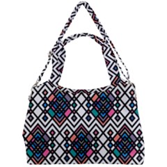 Boho Geometric Double Compartment Shoulder Bag