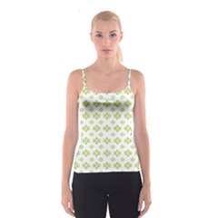 Bright Leaves Motif Print Pattern Design Spaghetti Strap Top by dflcprintsclothing