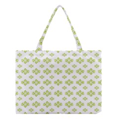 Bright Leaves Motif Print Pattern Design Medium Tote Bag by dflcprintsclothing