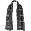 Ethnic Black And White Geometric Print Long Sheer Chiffon Scarf  View1