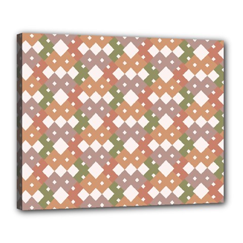 Squares And Diamonds Canvas 20  X 16  (stretched) by tmsartbazaar