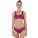 Abstract Camo Criss Cross Bikini Set View1