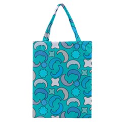 Cloudy Blue Moon Classic Tote Bag by tmsartbazaar