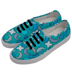 Cloudy Blue Moon Men s Classic Low Top Sneakers by tmsartbazaar