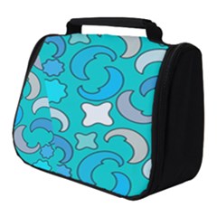 Cloudy Blue Moon Full Print Travel Pouch (small) by tmsartbazaar