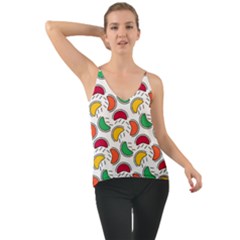 Geometric Fruity Chiffon Cami by tmsartbazaar