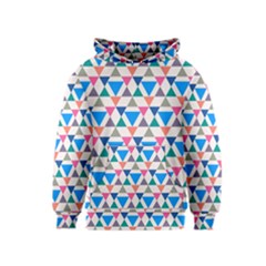 Multicolor Triangle Kids  Pullover Hoodie by tmsartbazaar