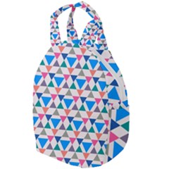 Multicolor Triangle Travel Backpacks by tmsartbazaar