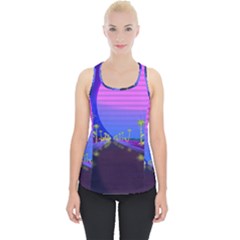 Blue Club Piece Up Tank Top by Mariart