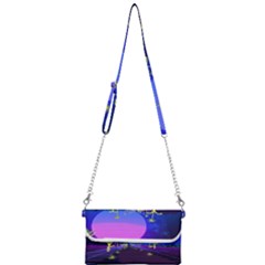 Blue Club Mini Crossbody Handbag