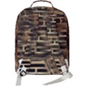 Textures Brown Wood Double Compartment Backpack View3