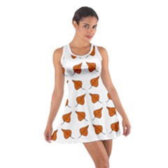 Fallen Leaves Autumn Cotton Racerback Dress