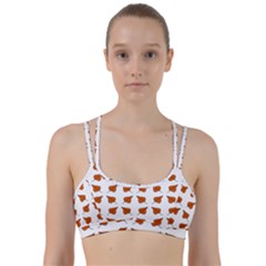 Fallen Leaves Autumn Line Them Up Sports Bra by HermanTelo