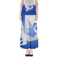 Origami Dragon Full Length Maxi Skirt