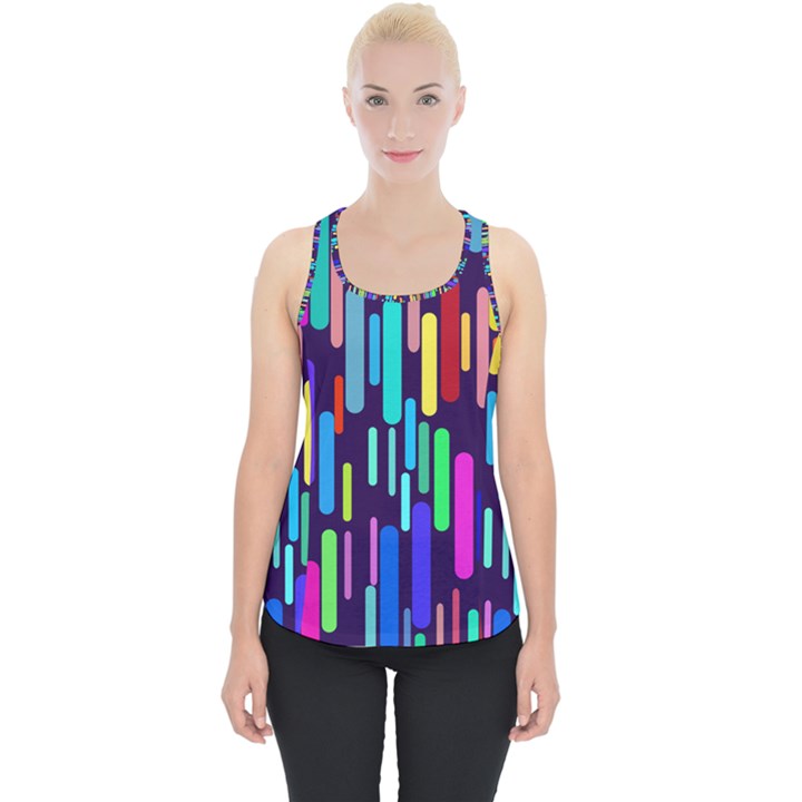 Abstract Line Piece Up Tank Top
