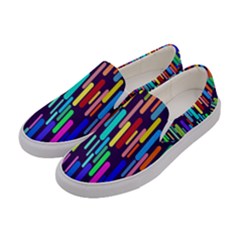 Abstract Line Women s Canvas Slip Ons