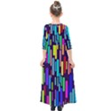 Abstract Line Kids  Quarter Sleeve Maxi Dress View2