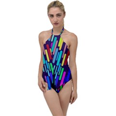 Abstract Line Go With The Flow One Piece Swimsuit