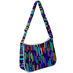 Abstract Line Zip Up Shoulder Bag by HermanTelo