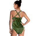 Green Army Camouflage Pattern Tankini Set View2