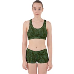 Green Army Camouflage Pattern Work It Out Gym Set by SpinnyChairDesigns