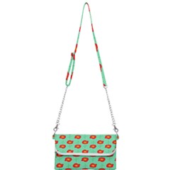 Flower Pattern Ornament Mini Crossbody Handbag by HermanTelo