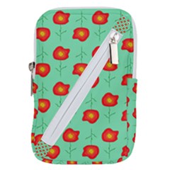 Flower Pattern Ornament Belt Pouch Bag (small)