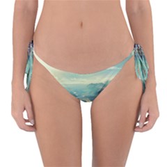 Landscape Mountains Lake River Reversible Bikini Bottom by HermanTelo