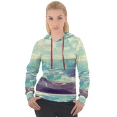 Landscape Mountains Lake River Women s Overhead Hoodie by HermanTelo