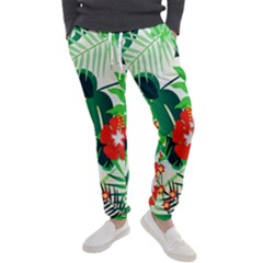 Tropical Leaf Flower Digital Men s Jogger Sweatpants by Mariart