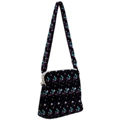 Galaxy Stars Zipper Messenger Bag by Sparkle