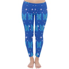 Glitter Butterfly Classic Winter Leggings