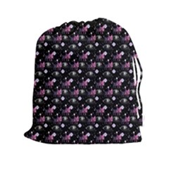 Galaxy Cats Drawstring Pouch (2xl) by Sparkle