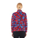 Red and Blue Camouflage Pattern Winter Jacket View2