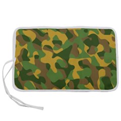 Yellow Green Brown Camouflage Pen Storage Case (m)