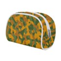 Green and Orange Camouflage Pattern Makeup Case (Small) View2